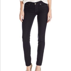 EUC PAIGE Denim Skinny Jean midrise (dark wash)